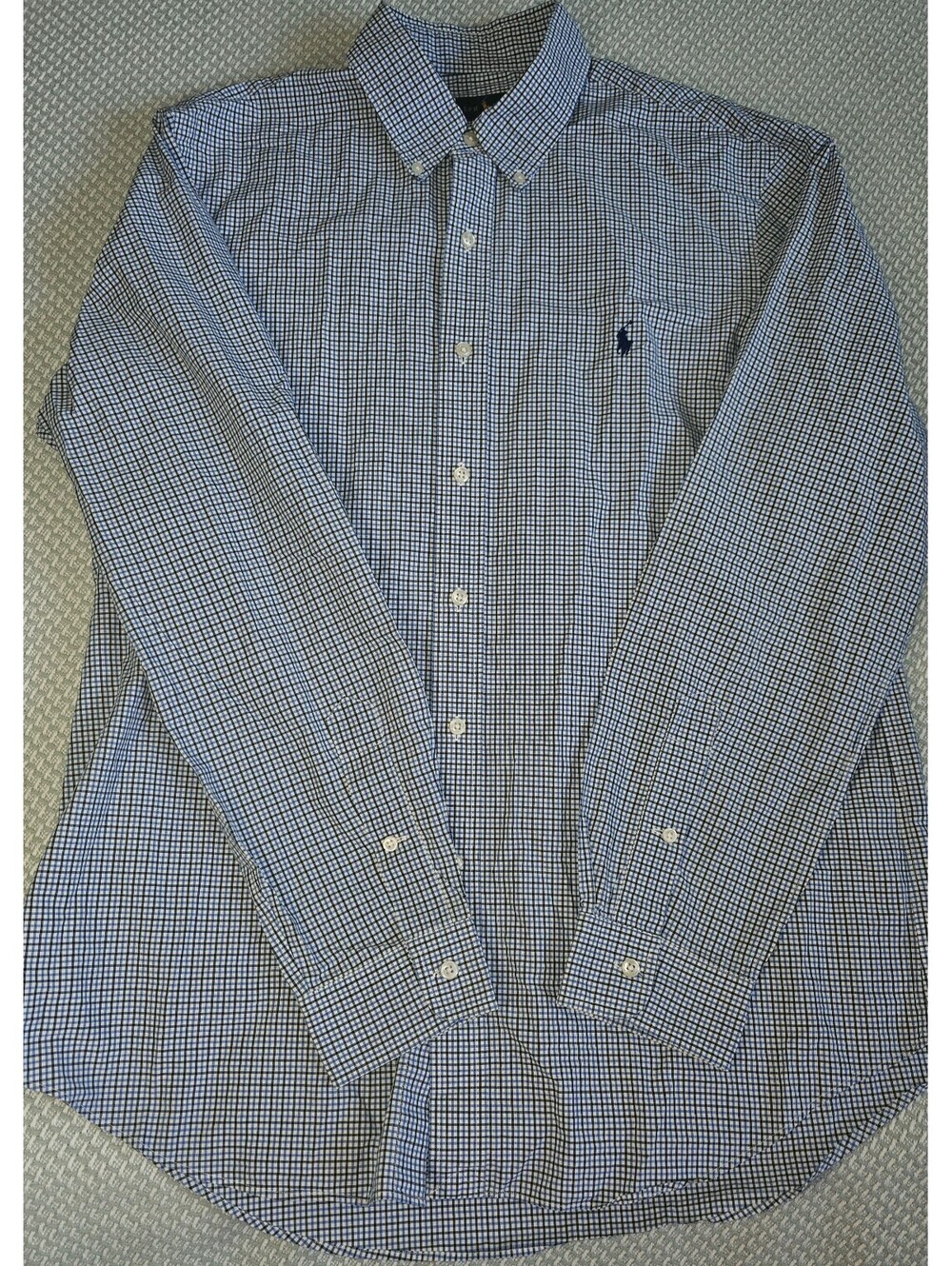 Men's size large Ralph Lauren long sleeve checkered shirt